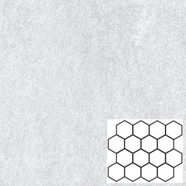 Tesoro Titanium 11.75" x 10" Rectified Matte 3" Hexagon Porcelain Mosaic