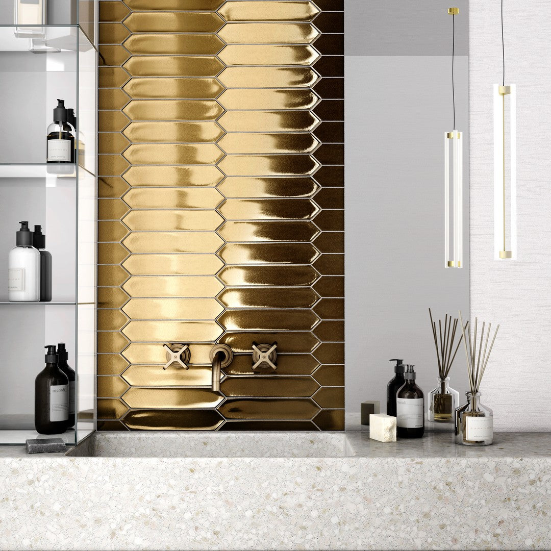 Tesoro-Lanse-2-x-10-Pressed-Picket-Ceramic-Wall-Tile-Gold