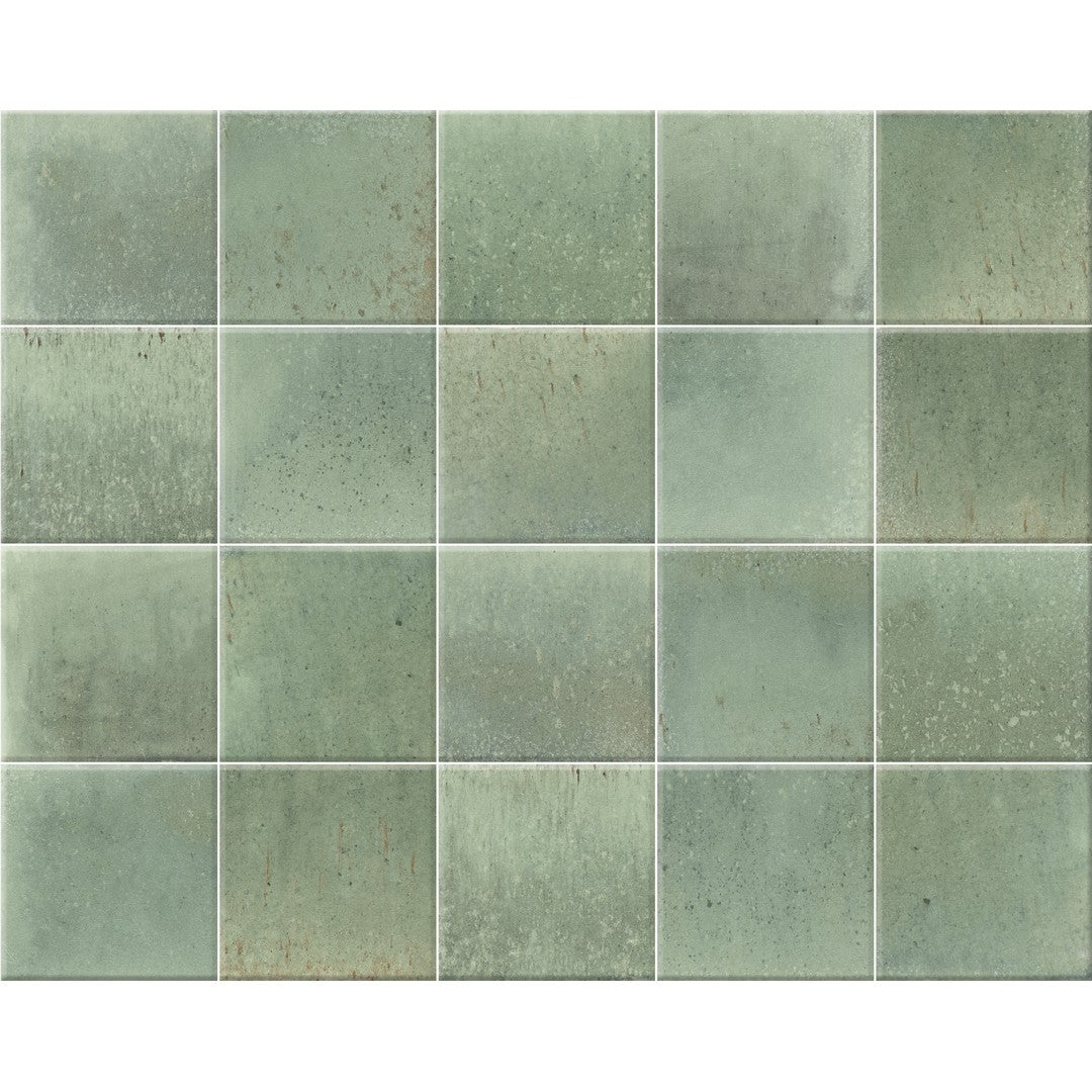 Tesoro Glee 6" x 6" Pressed Glossy Porcelain Tile