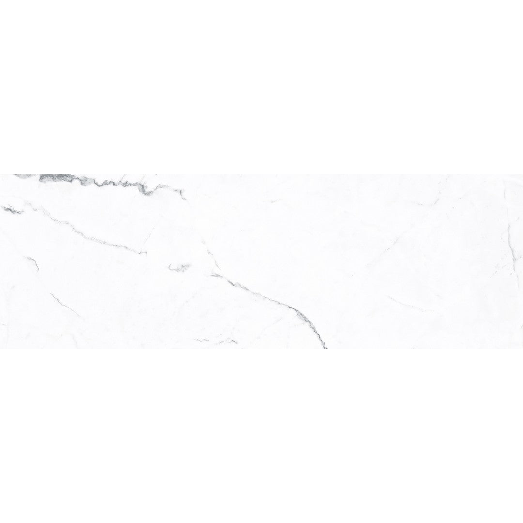 Euroker Statuario White Vecchio 16" x 48" Matte Porcelain Tile