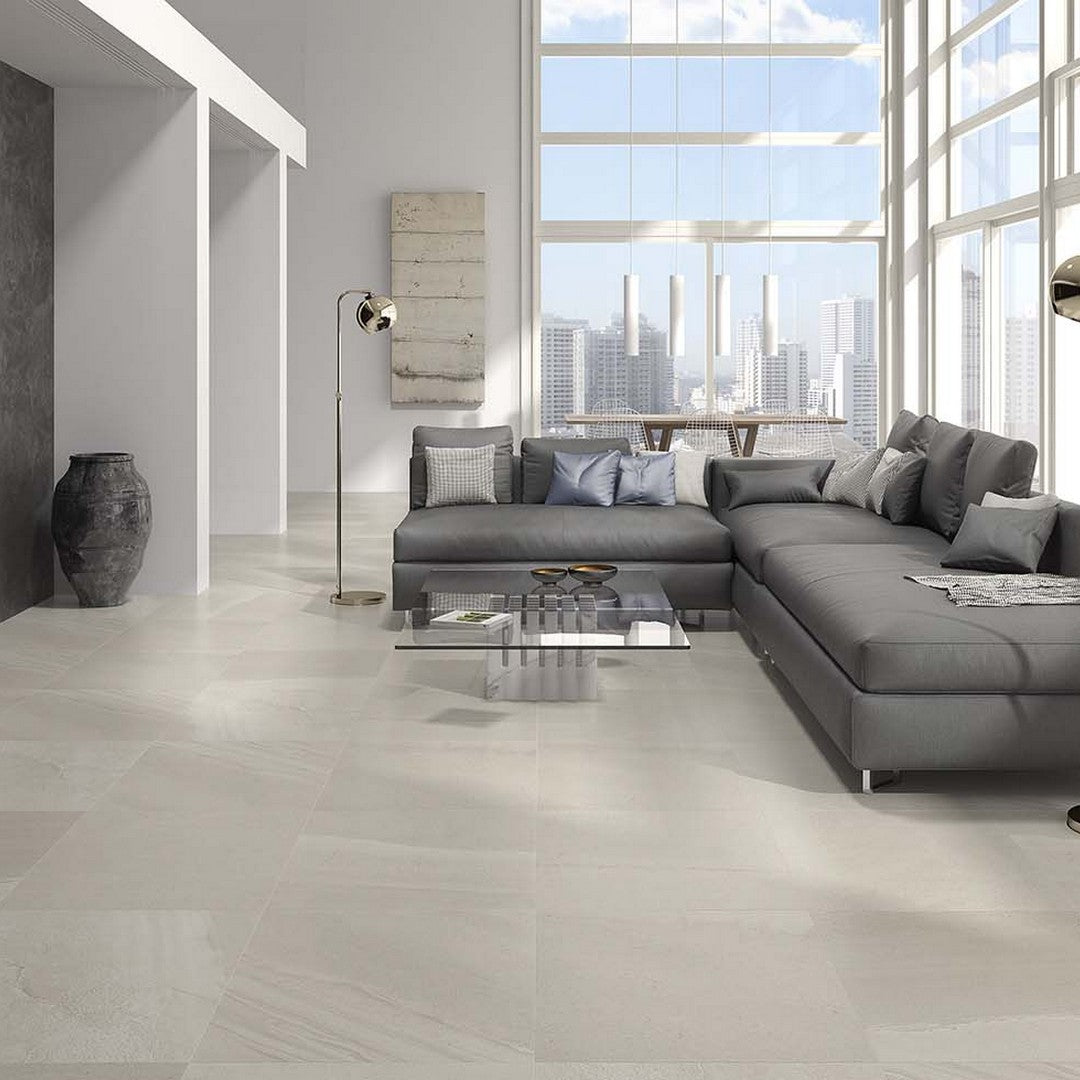 Euroker-Forum-24-x-48-Rectified-Matte-Porcelain-Tile-Crema