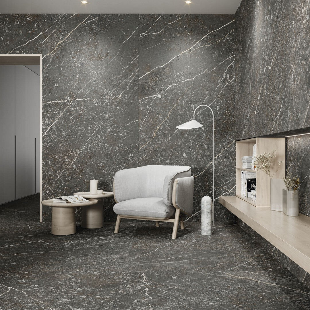 Euroker-Volcano-48-x-103-Rectified-Matte-Porcelain-Slab-Nero