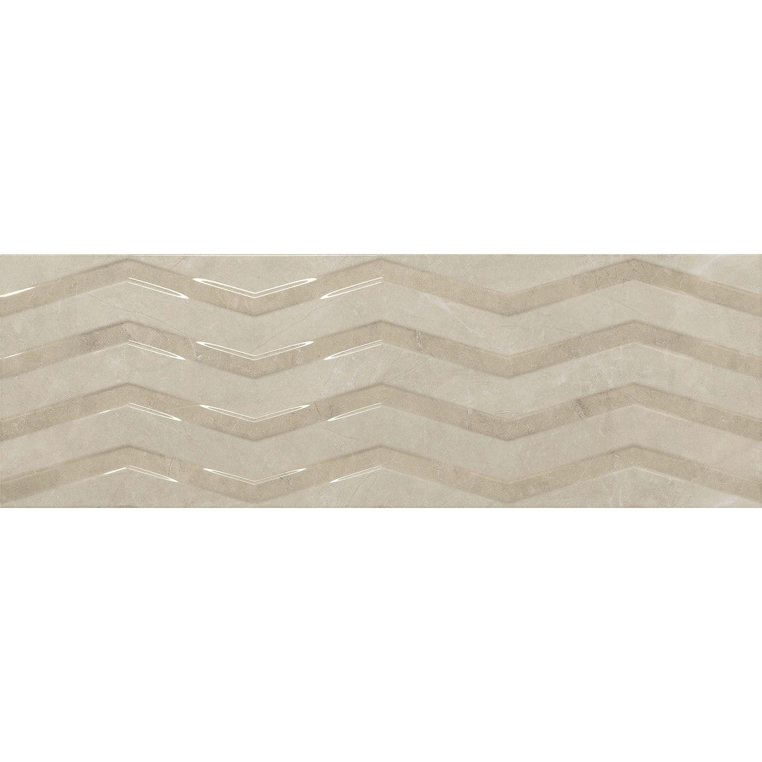 Euroker Bayona 12" x 36" Rectified B-Thin Ceramic Wall Tile Gloss