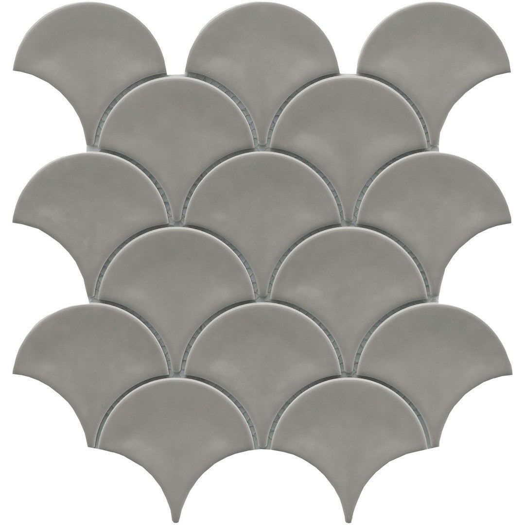 Emser Reward 10" x 11" Pressed Glossy Fan Porcelain Mosaic