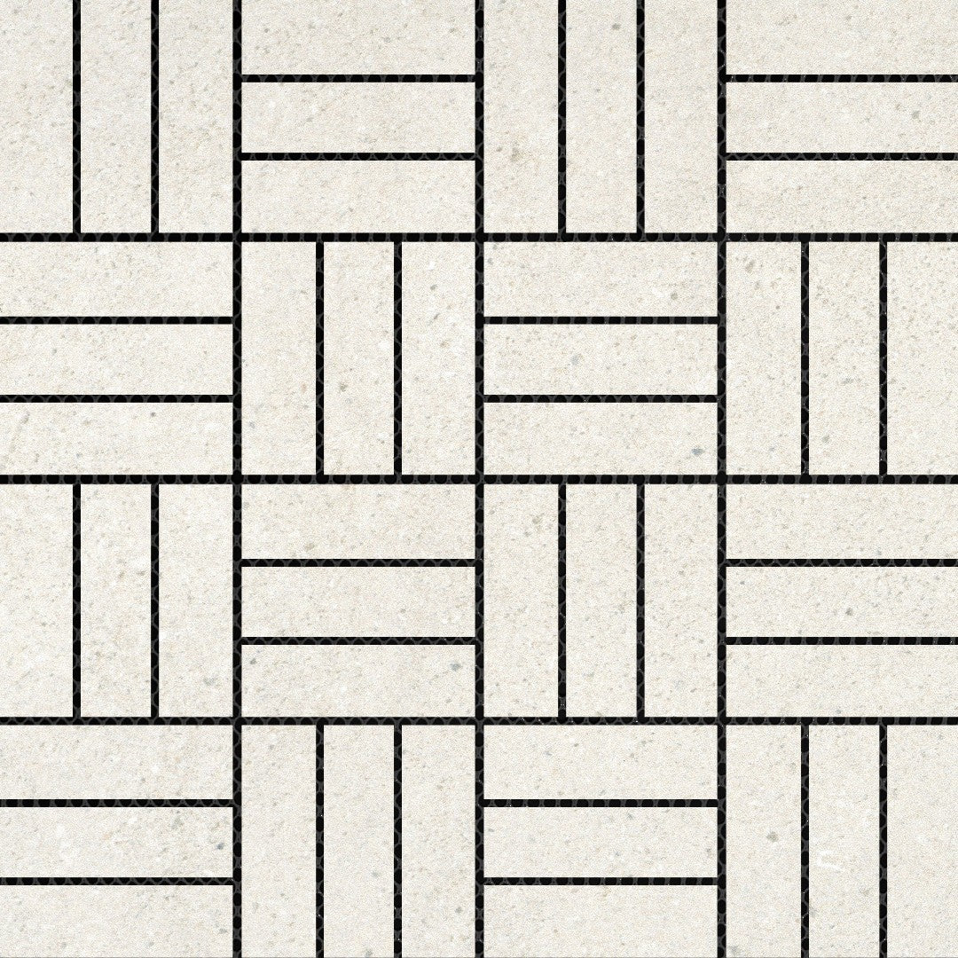 Emser Lunara 12" x 12" Honed Crosshatch Porcelain Mosaic