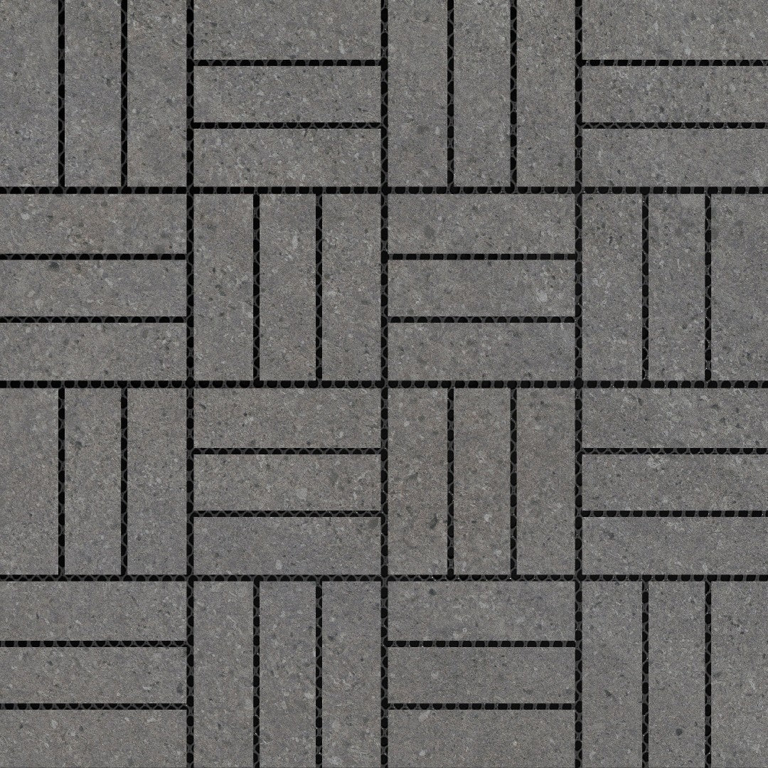 Emser Lunara 12" x 12" Honed Crosshatch Porcelain Mosaic