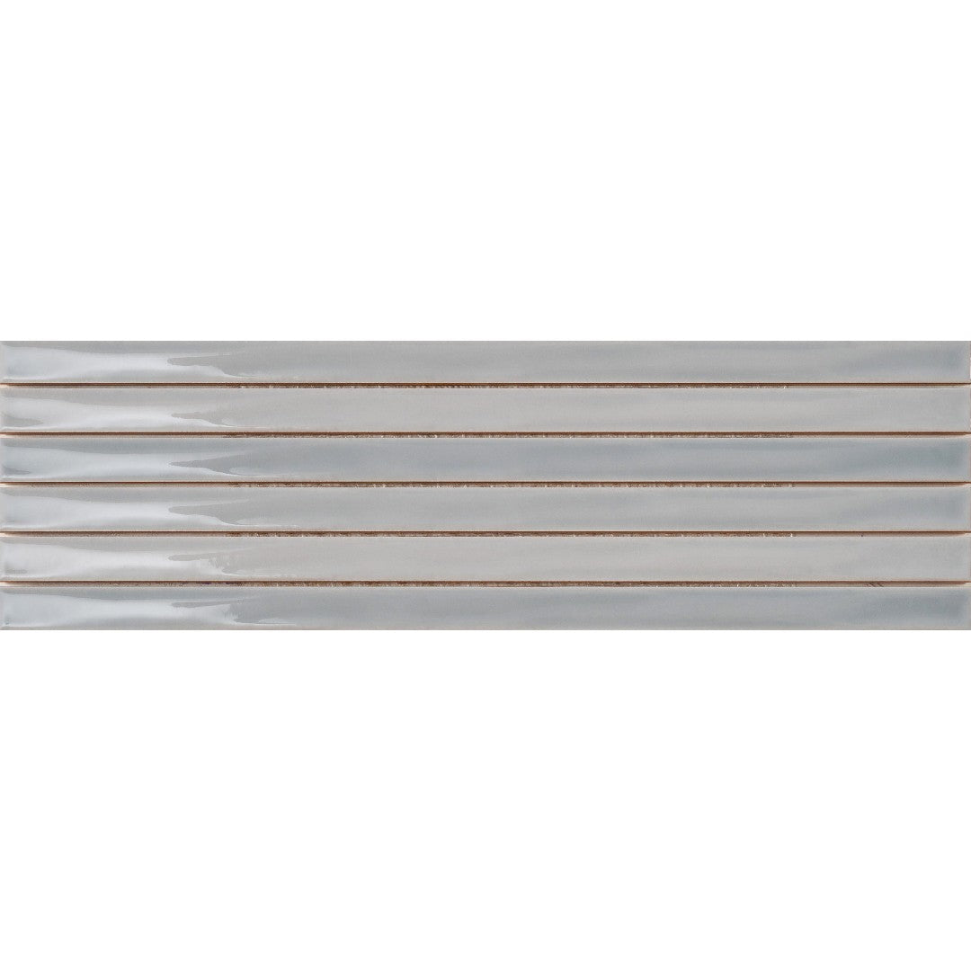 Emser Paralline 5" x 18" Pressed Glossy Stacked Ceramic Mosaic