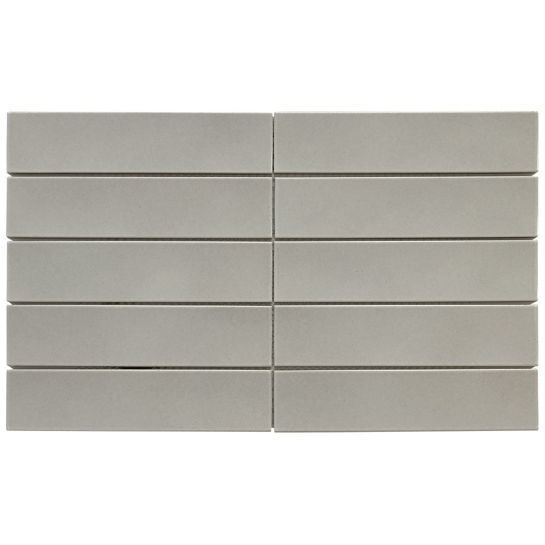 Emser Kaizen 9" x 15" Pressed Satin Stacked Porcelain Mosaic