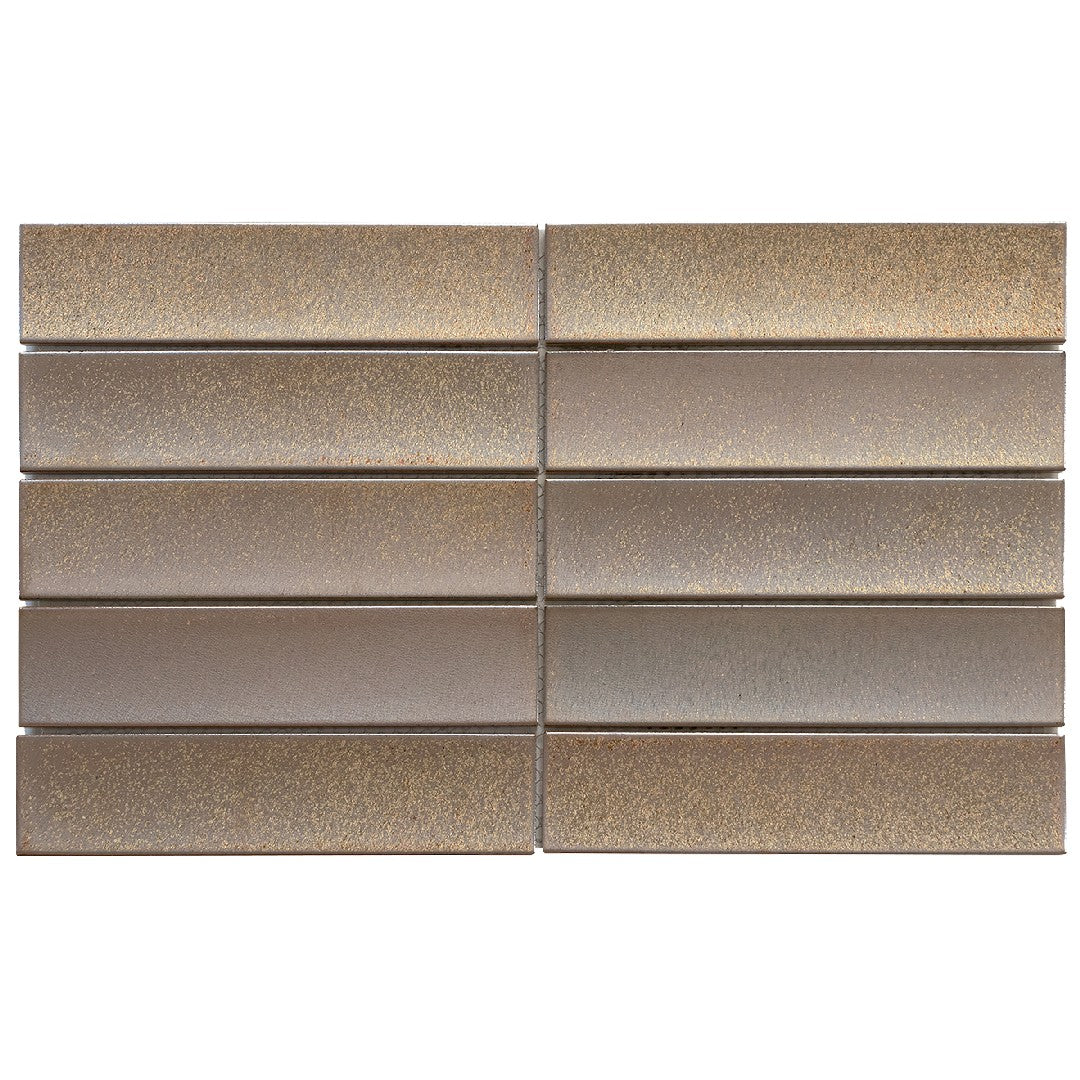 Emser Kaizen 9" x 15" Pressed Satin Stacked Porcelain Mosaic