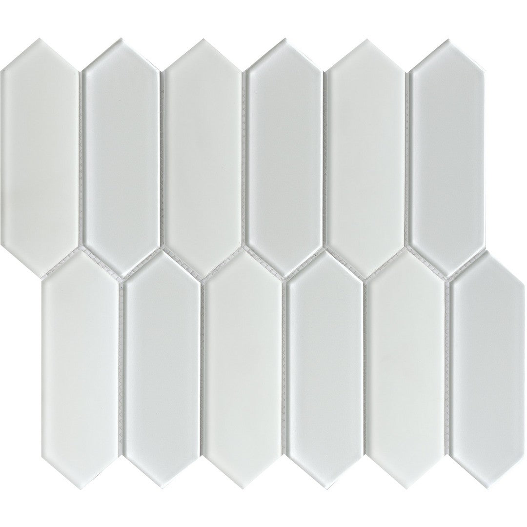 Emser Charisma 10" x 12" Gloss & Frosted Picket Glass Mosaic