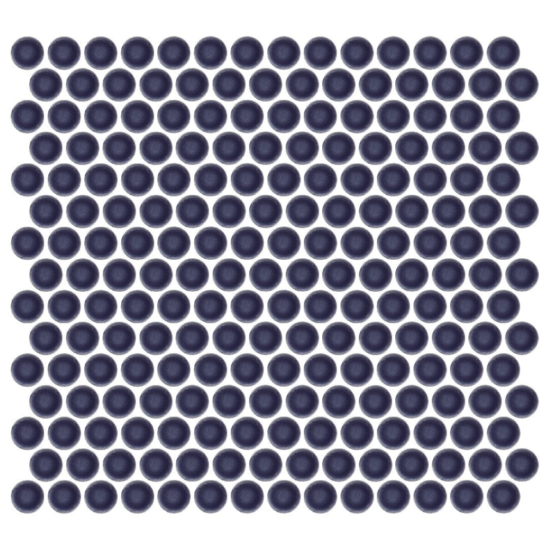 Emser Savvy 11" x 12" Pressed Glossy Penny Round Porcelain Mosaic