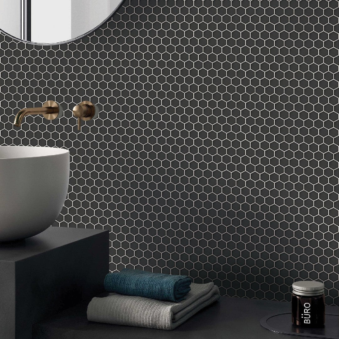 Emser-Savvy-11-x-12-Pressed-Glossy-2-Hexagon-Porcelain-Mosaic-Pewter