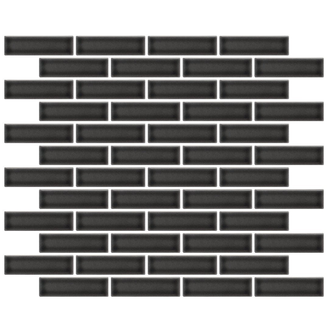 Emser Savvy 11" x 12" Pressed Glossy Offset Porcelain Mosaic