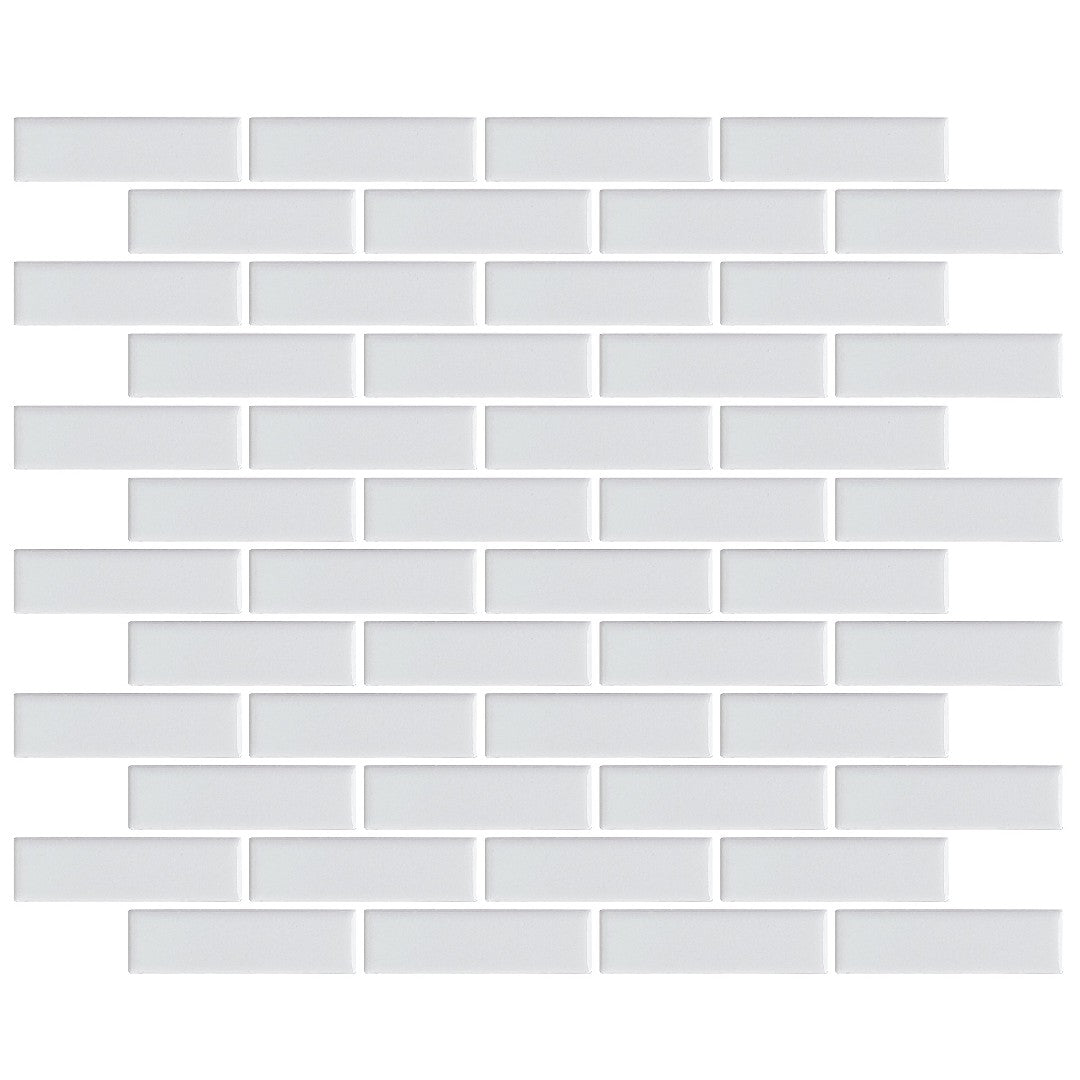 Emser Savvy 11" x 12" Pressed Glossy Offset Porcelain Mosaic