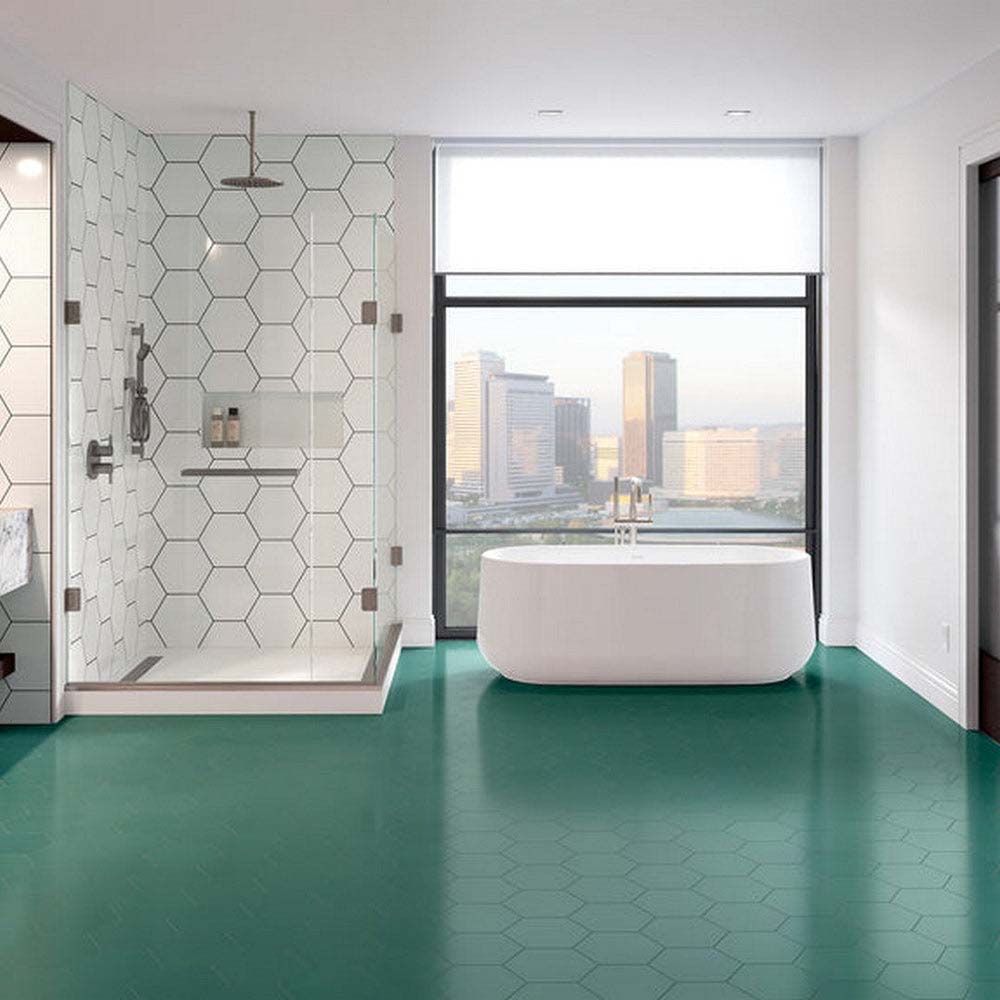 Emser Heksa 8" x 9" Pressed Matte Hexagon Porcelain Tile