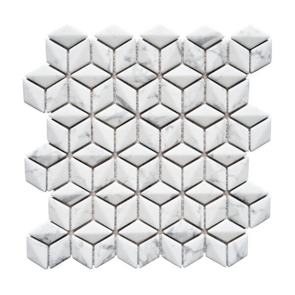 Happy Floors Endura 10.5" x 10.5" 3D Mosaic Rhomboid