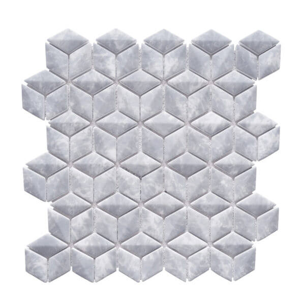 Happy Floors Endura 10.5" x 10.5" 3D Mosaic Rhomboid