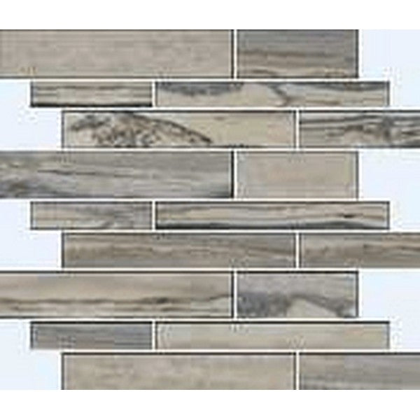 Happy Floors Exotic Stone 12" x 12" Natural Porcelain Muretto Mosaic (Sale)