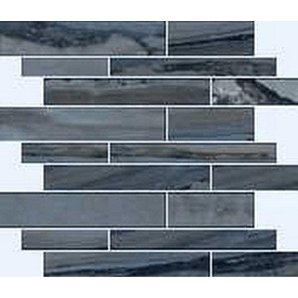 Happy Floors Exotic Stone 12" x 12" Natural Porcelain Muretto Mosaic (Sale)