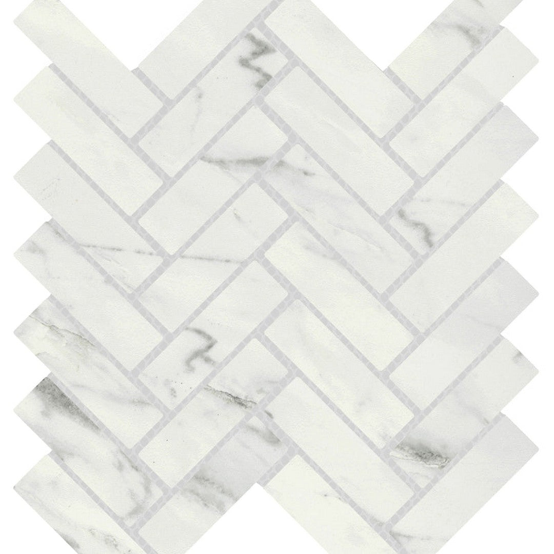 Emser Vara 10" x 13" Matte Porcelain Herringbone Mosaic
