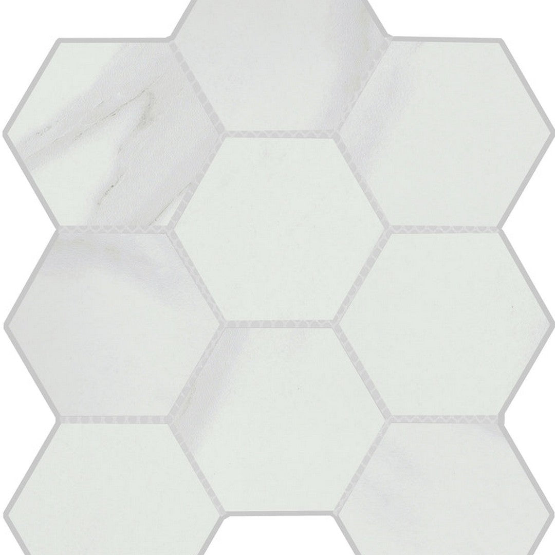 Emser Vara 10" x 12" Matte Porcelain Hexagon Mosaic