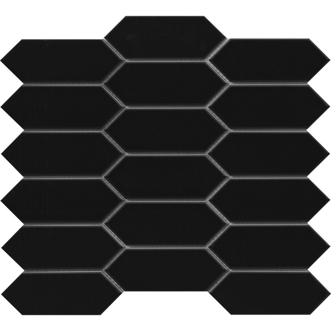 Emser Catch 11" x 13" Glossy Picket Porcelain Mosaic