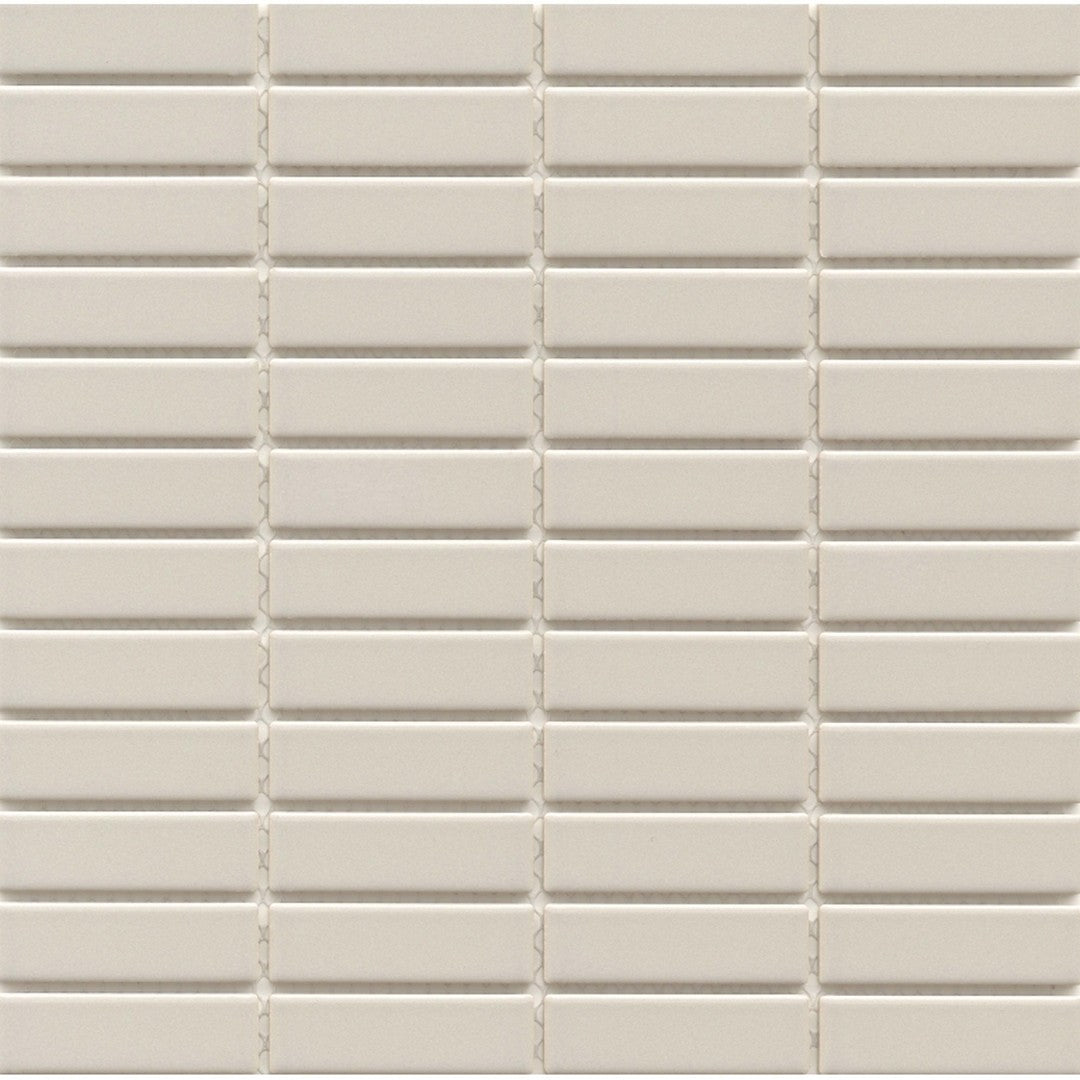 Emser Catch 11" x 12" Pressed Glossy 1x3" Stacked Porcelain Mosaic