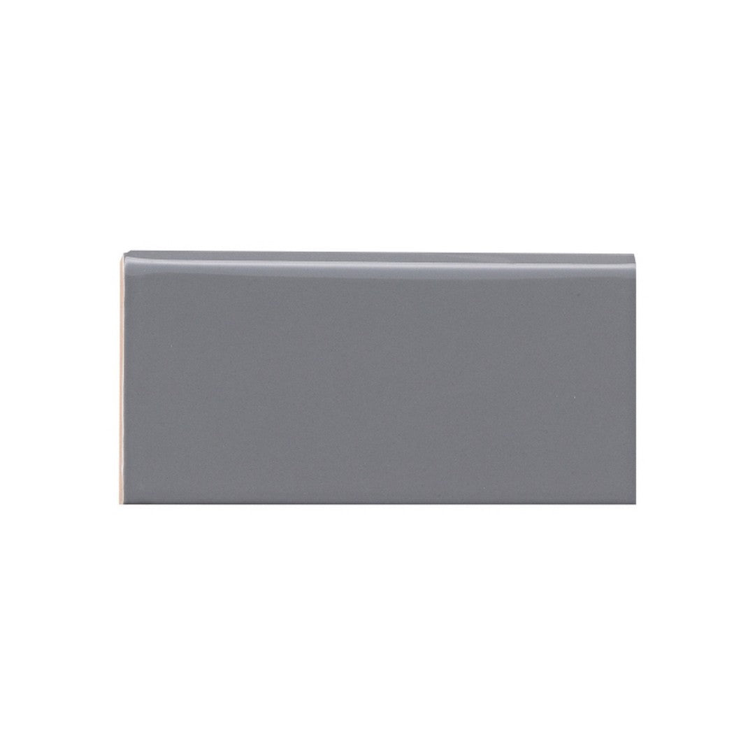 Emser Catch 3" x 6" Pressed Glossy Ceramic Wall Bullnose