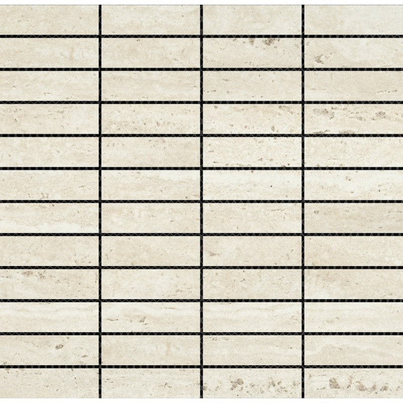 Emser Jargon 12" x 12" Honed 1x4" Stacked Porcelain Mosaic