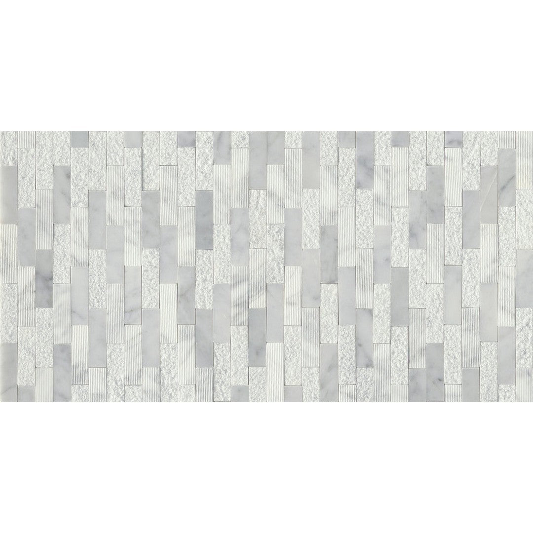 Emser Link 12" x 18" Honed Marble Linear Mosaic