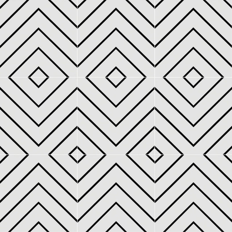Ottimo-Studio-8-x-8-Matte-Porcelain-Tile-White-Black-Lines
