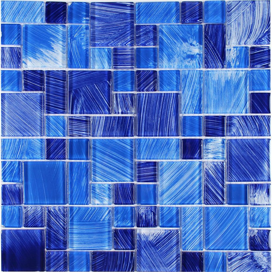 Tesoro Watercolors 11.75" x 11.75" Random Glass Mosaic