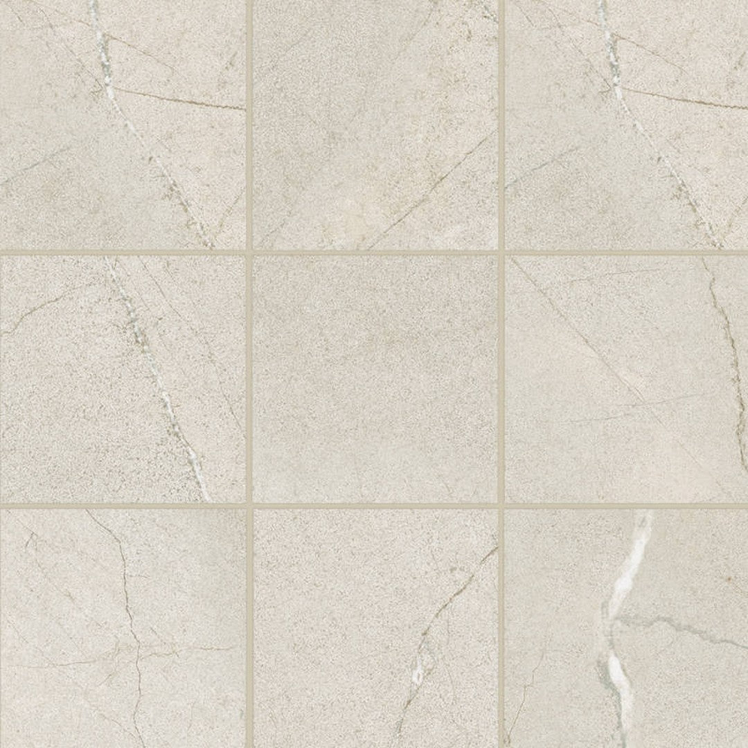 Bedrosians Crema Marfil 12" x 12" Satin Porcelain 4" Mosaic