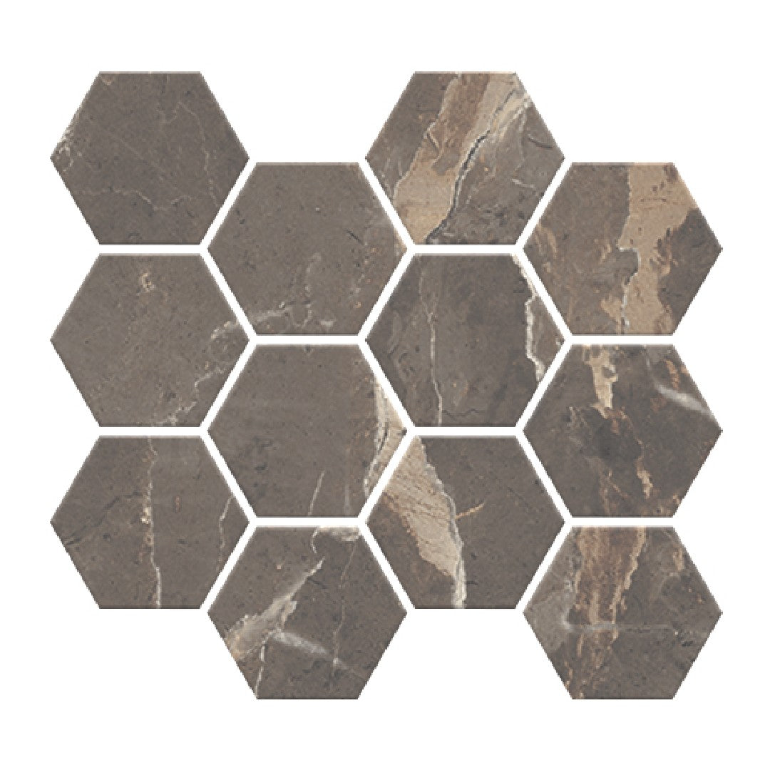 Crossville Absolute 9" x 11" Matte Porcelain 3" Hexagon Mosaic