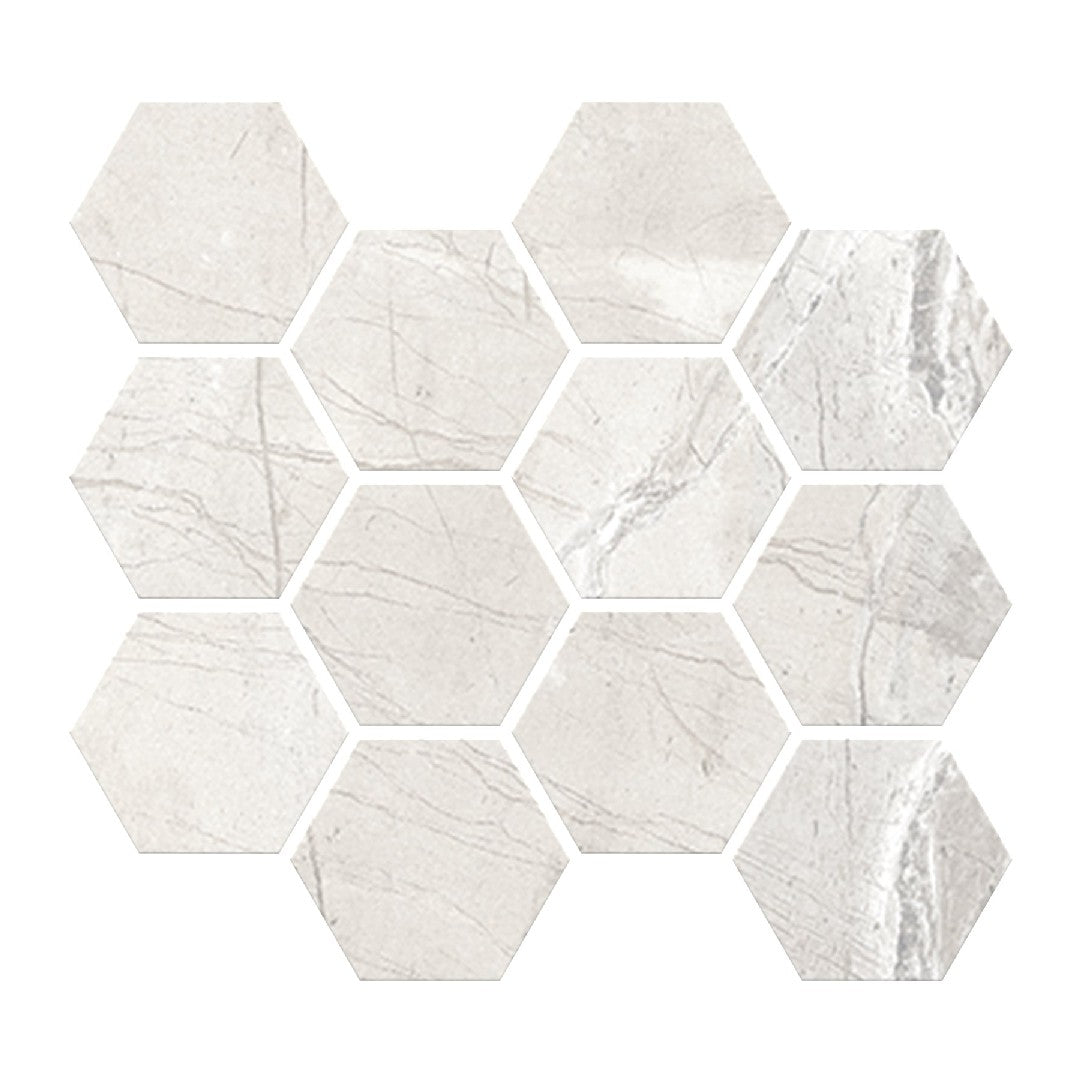 Crossville Absolute 9" x 11" Matte Porcelain 3" Hexagon Mosaic