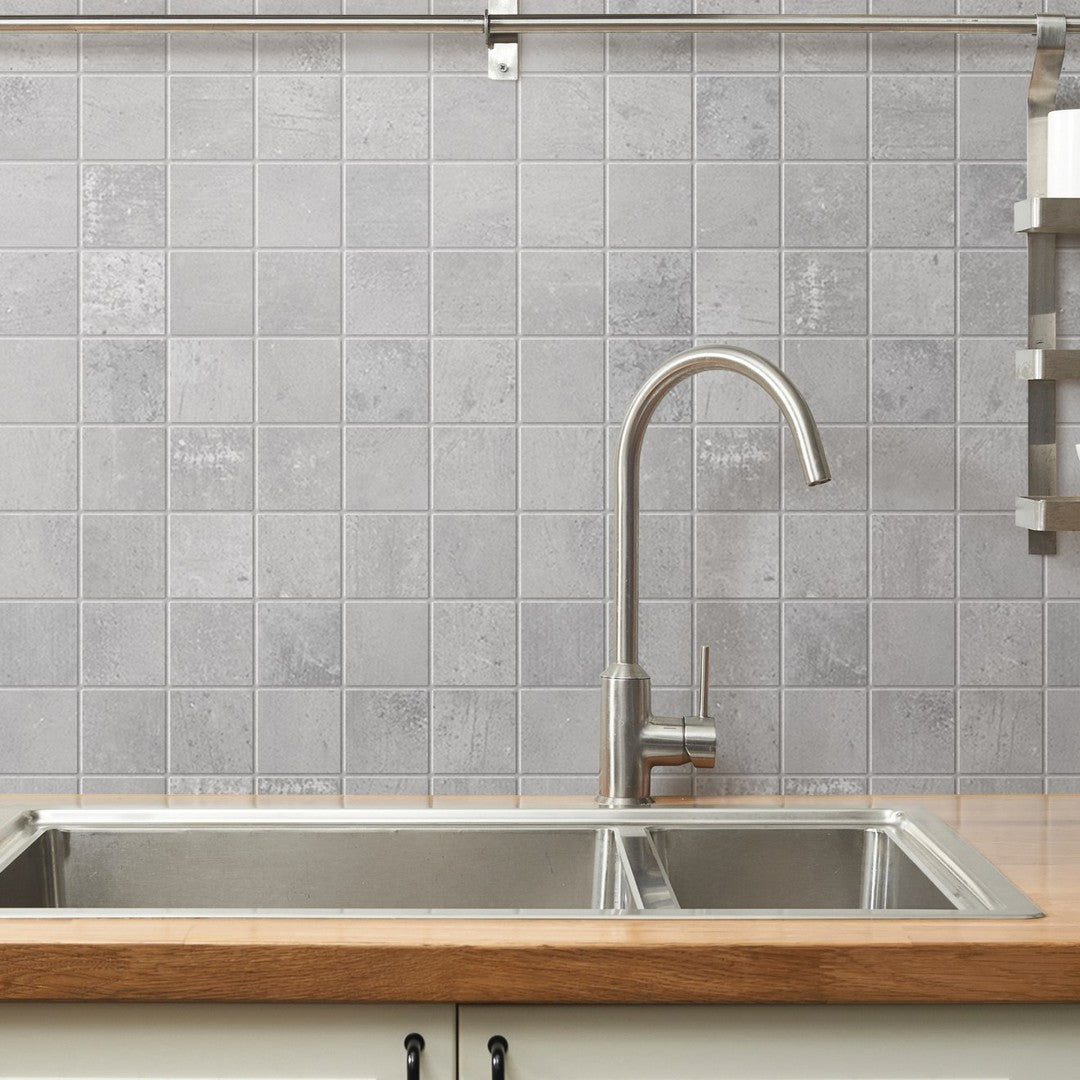 Bedrosians-+One-12-x-12-Matte-Porcelain-2-Mosaic-Ash
