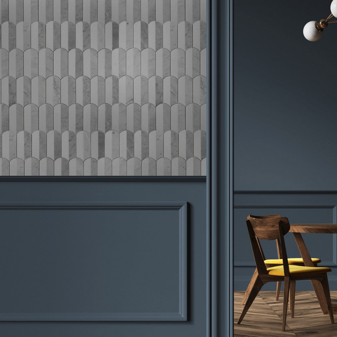 Tesoro-Showtime-13.25-x-10.25-Honed-Waterjet-Natural-Stone-Mosaic-Thassos-Carrara