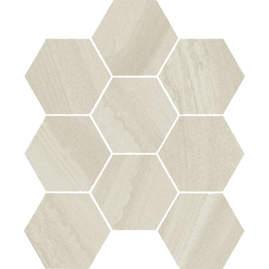 Florida Tile Sequence 12" x 12" Hexagon Matte Porcelain Mosaic