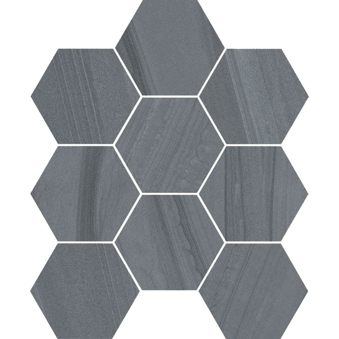 Florida Tile Sequence 12" x 12" Hexagon Matte Porcelain Mosaic