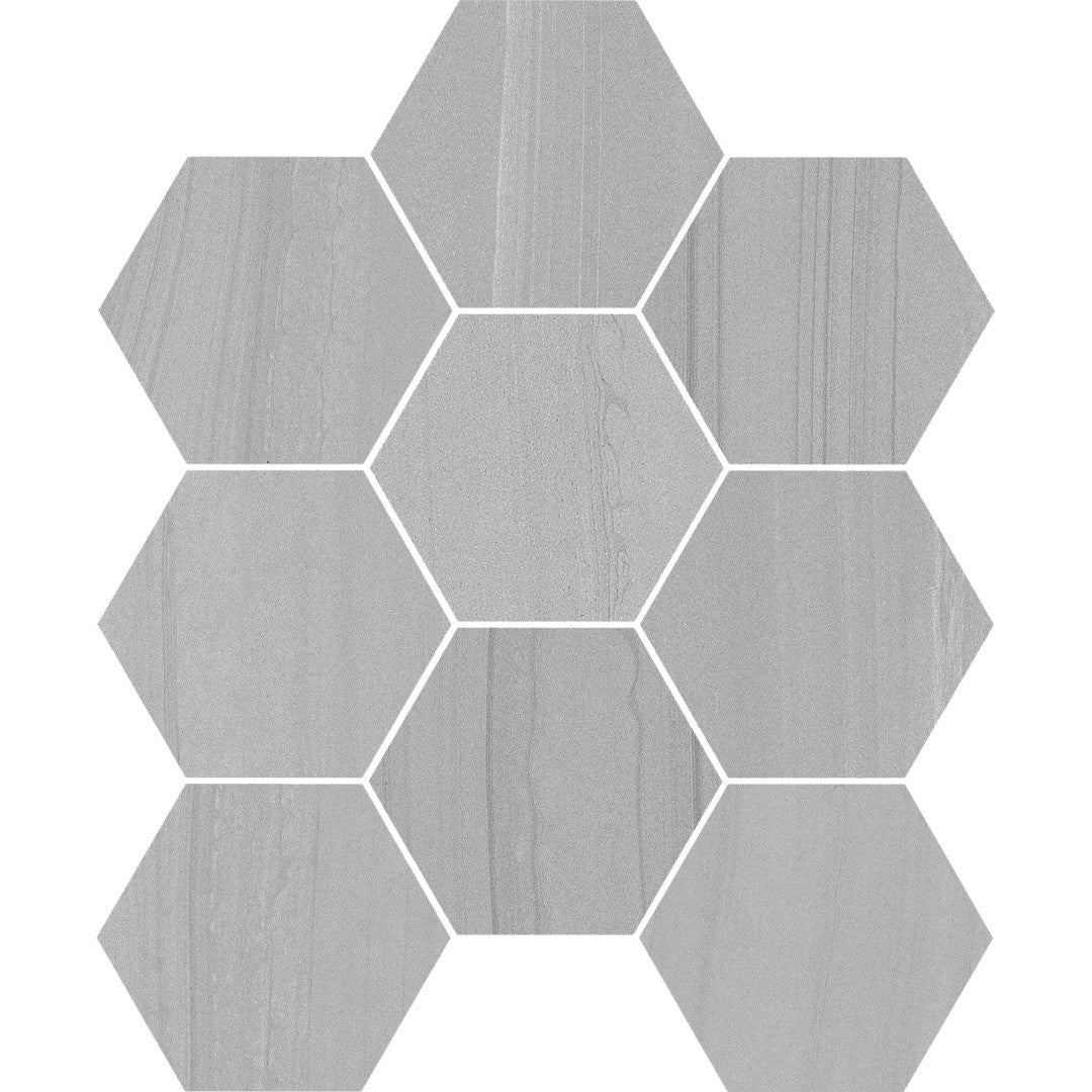 Florida Tile Sequence 12" x 12" Hexagon Matte Porcelain Mosaic