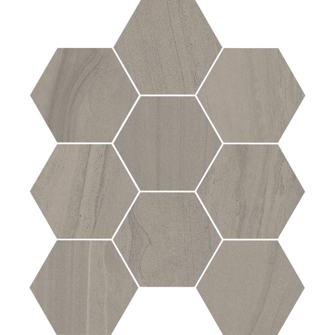 Florida Tile Sequence 12" x 12" Hexagon Matte Porcelain Mosaic