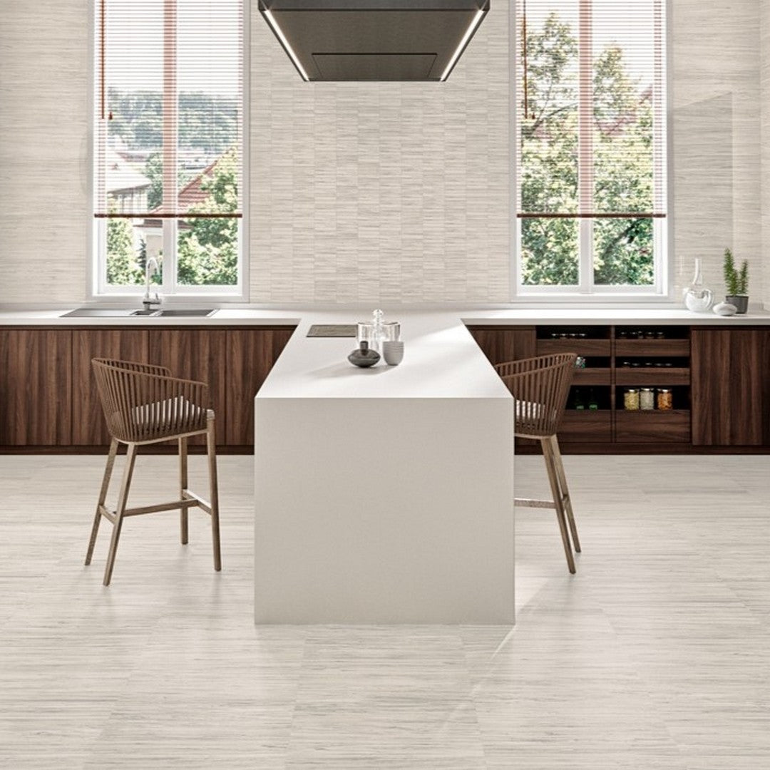 Florida Tile Ainslee Park Porcelain Matte Tile 12" x 24" Zebrino Taupe