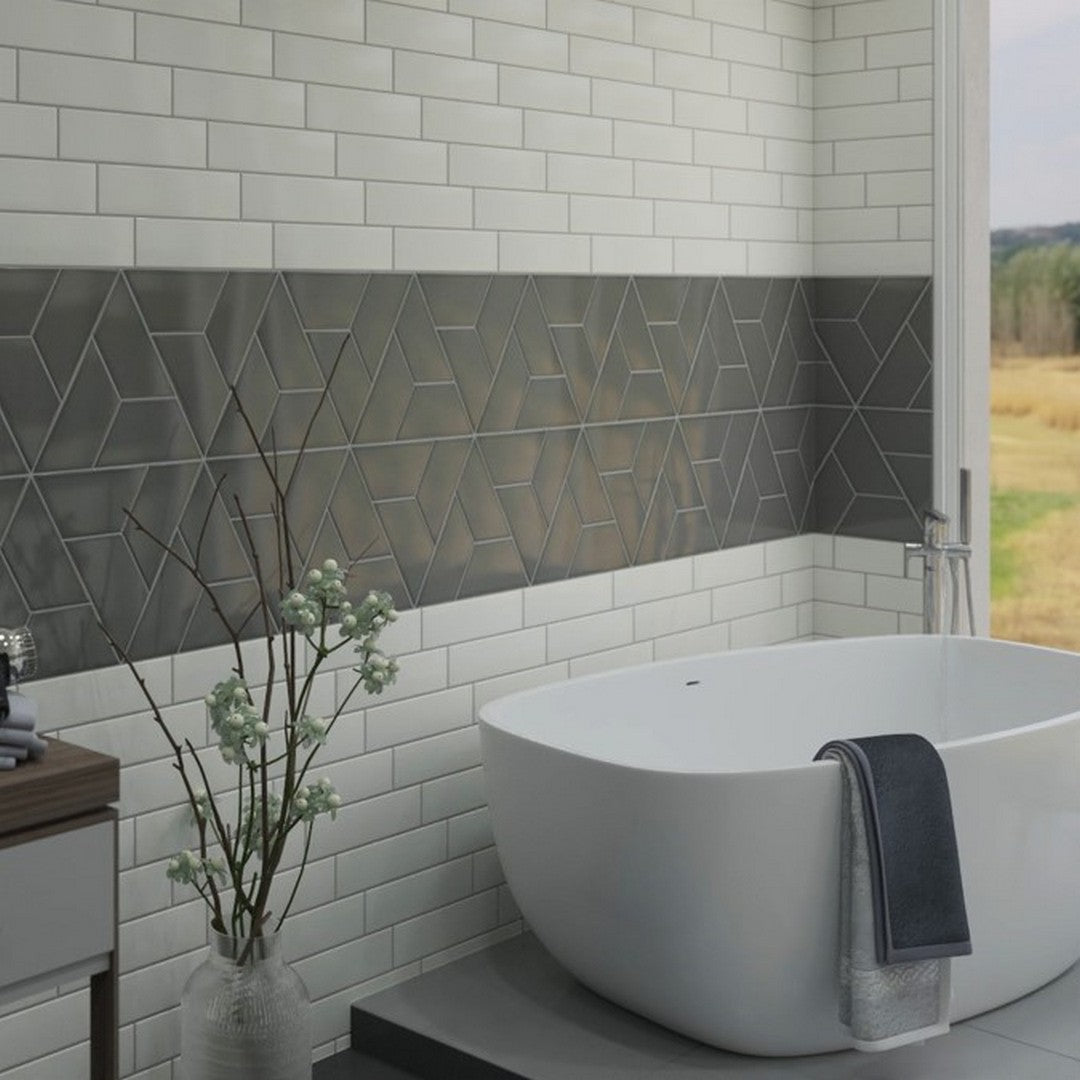 Florida Tile Emotive 3x12 Wall Glossy Ceramic Tile - Order Sample Now