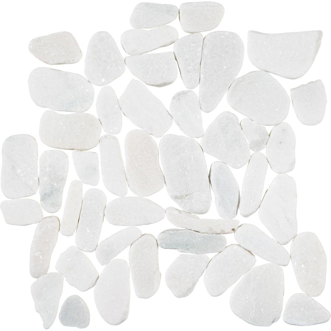 Florida Tile Pebbles 12" x 12" Flat Natural Stone Mosaic