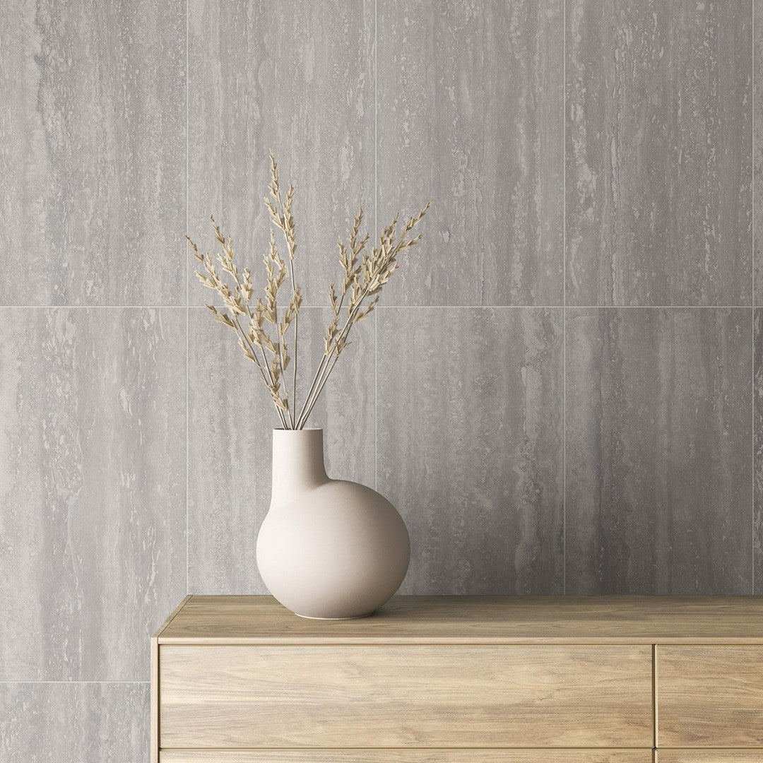 Florida Tile Gravitate 12" x 24" Porcelain Matte Tile Gray