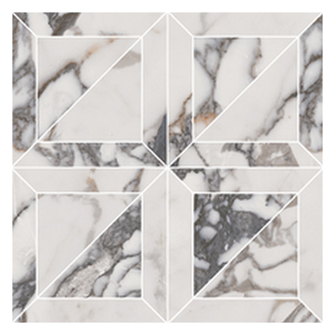 Florida Tile Indulge 12" x 12" Rectified Polished Porcelain Mosaic