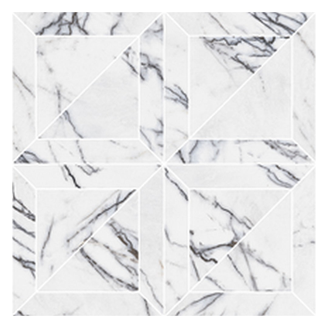 Florida Tile Indulge 12" x 12" Rectified Polished Porcelain Mosaic