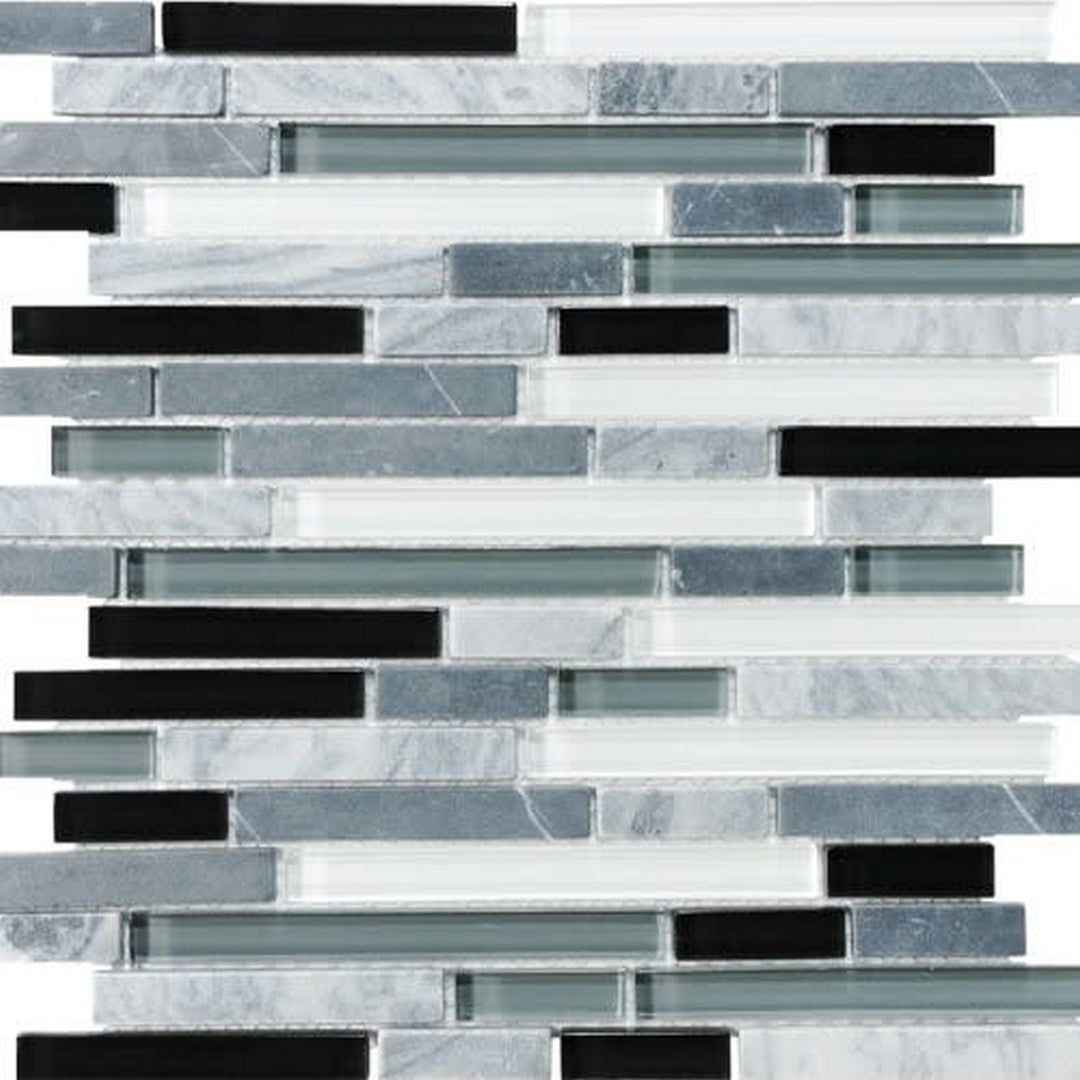 Florida Tile Bliss 12" x 12" Random Strip Natural Stone Mosaic