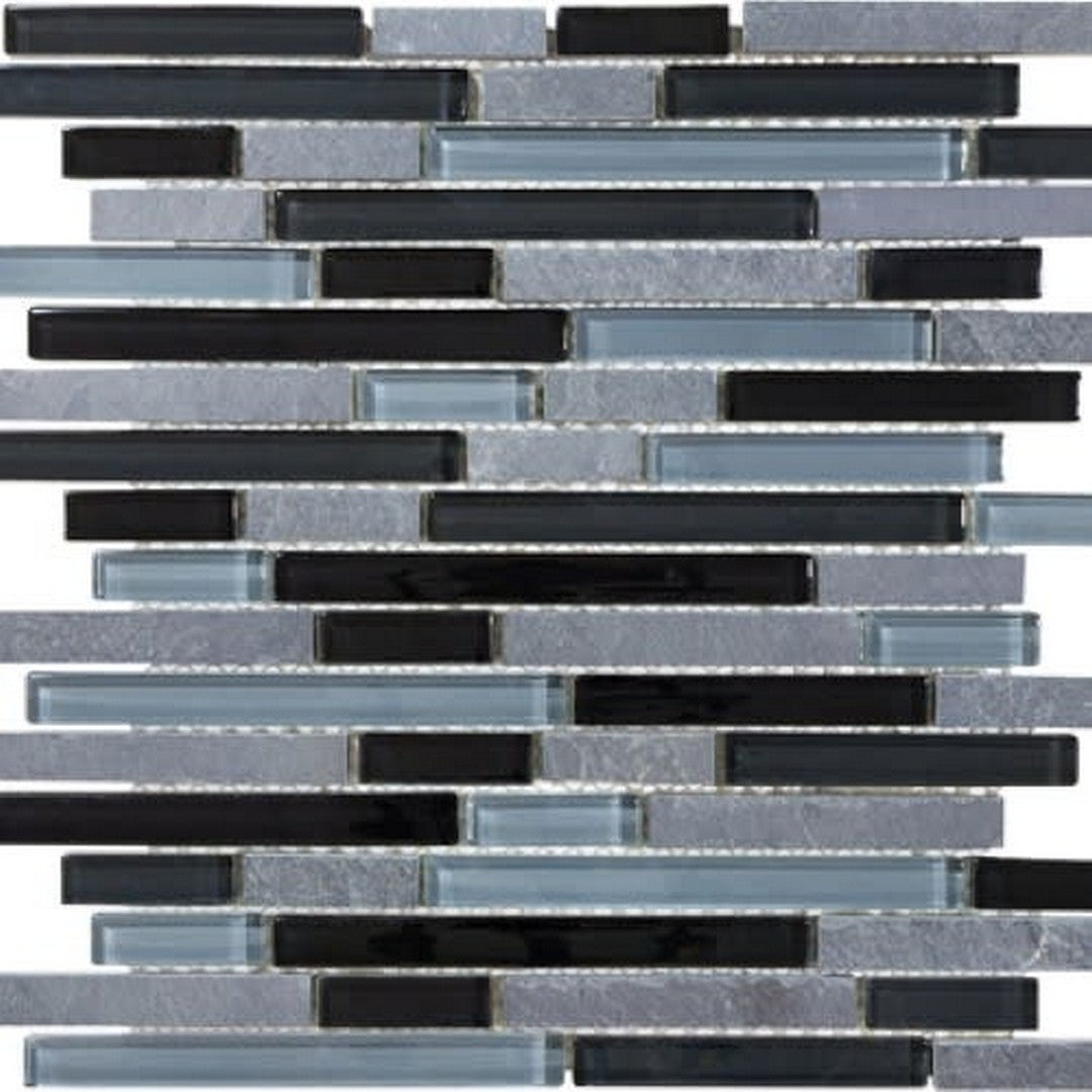 Florida Tile Bliss 12" x 12" Random Strip Natural Stone Mosaic