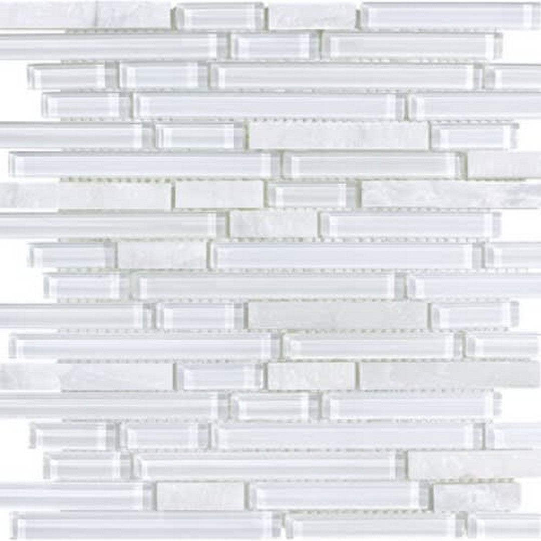 Florida Tile Bliss 12" x 12" Random Strip Natural Stone Mosaic